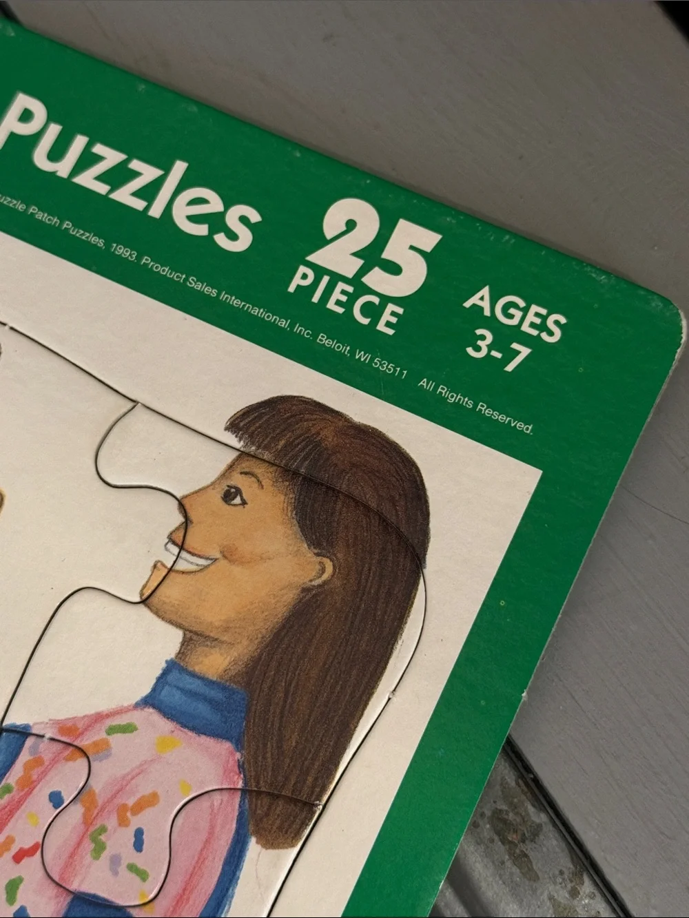 Vintage 1993 PuzzlePatch Picture Puzzle No Drugs Design 25 Piece Ages 3 - 7